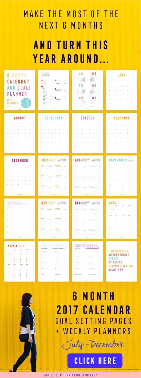 Printable 6 Month Planner Example Calendar Printable