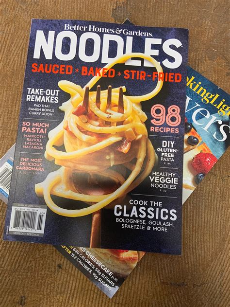 Bhg Noodles Magazine Cooking Light Recipe Makeovers Magazine Etsy
