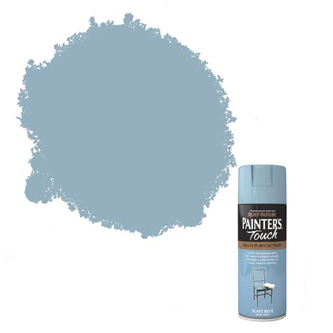 Rust Oleum Painters Touch Slate Blue Satin Decorative Spray Paint 400