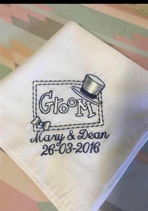 Weddingwire shop has some of the best groomsmen gifts you can shop online personalization mall personalized whiskey bottle label, from $4 each, personalization mall. Custom Groom's Wedding Handkerchief Best Man Handkerchief ...