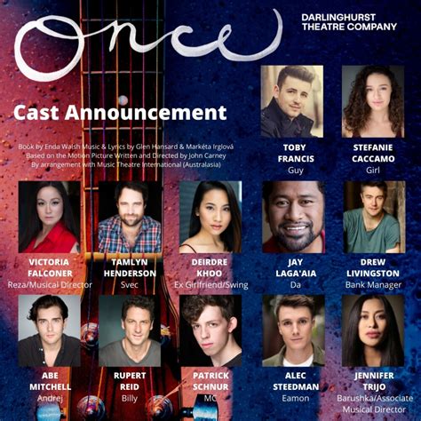 Cast Announced For Darlinghurst Theatre Cos Production Of Once News