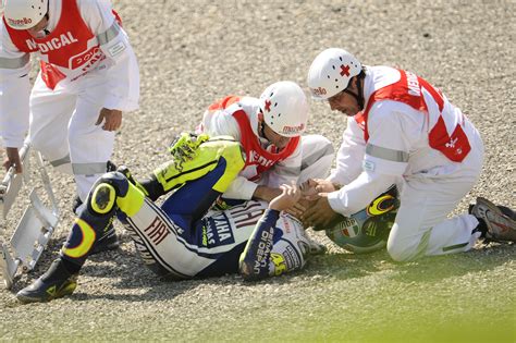 Rossi Crash Update Visordown