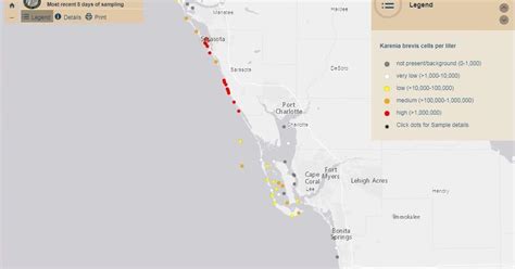 Red Tide Map 12 1 2022