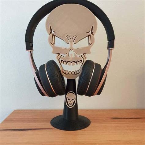 Download Free Stl File Skull Headphone Stand • 3d Print Design ・ Cults