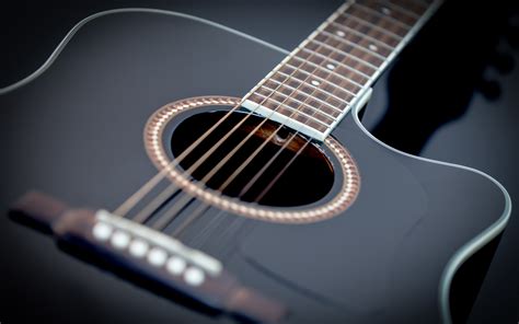 Desktop Hintergrundbilder Gitarre Nahaufnahme