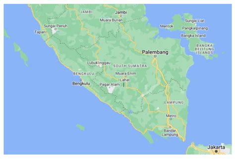 Map Of The Research Locations South Sumatra Bengkulu And Jambi