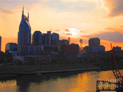Nashville At Sunset Photograph By Addie Hocynec Fine Art America