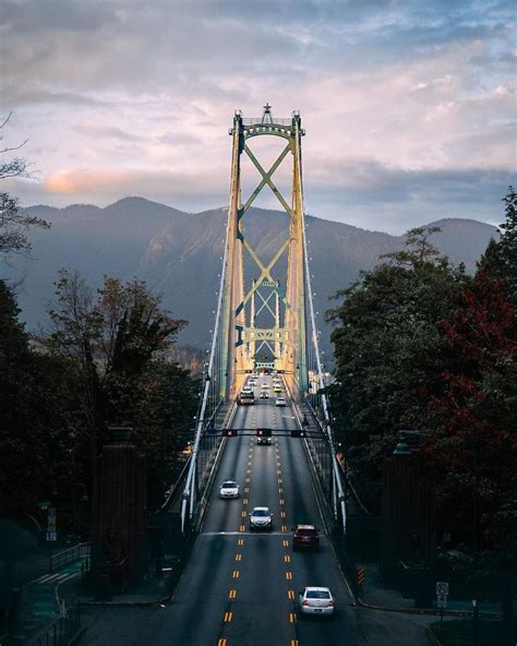 A Beautiful Shot Of The Lions Gate Bridge In Vancouver Bc ⁠the ‘lions