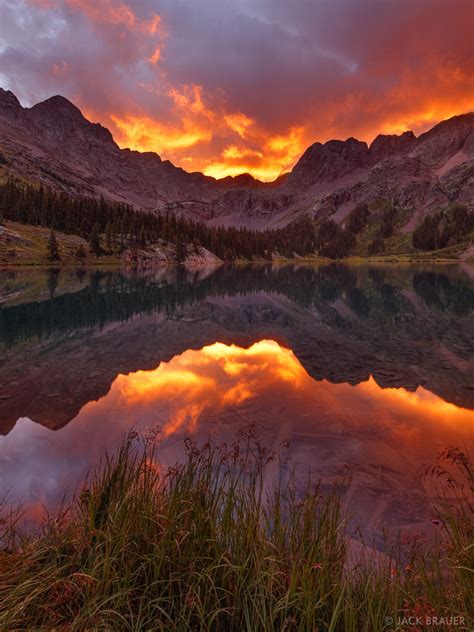 Fiery Weminuche Sunrise San Juan Mountains Colorado