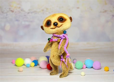 Miniature Meerkat Toy Artist Doll Meerkat For Blythe Etsy Uk