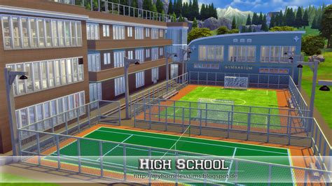 Sims 4 Ccs The Best High School By My Homeless Sims