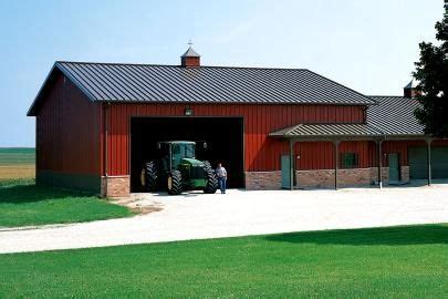 Shiny black black charcoal gray bright white white ivory tan stone clay burnished slate brown red dark red crimson red burgundy gallery blue blue evergreen it's not just for pole barns anymore. Pole Barn Kit | Red barns, Pole barn homes, Barn roof