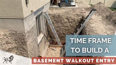 How Long Does It Take To Build A Basement Walkout Entry Youtube
