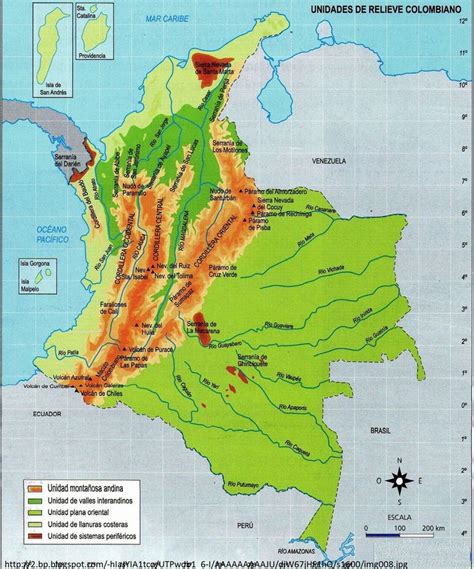 Mapa Conceptual Del Relieve Colombiano Resuelto Mei Khalifa