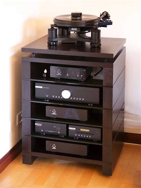 Hi Fi Unit With Glass Doors Stereo Cabinet Hifi Stand Audio Room