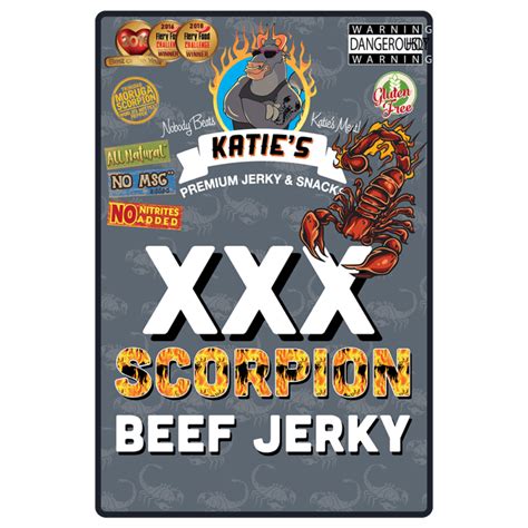 Scorpion Xxx Beef Jerky Katies Premium Jerky And Snacks