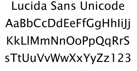 Similar Font Lucida Sans Unicode Genesapje