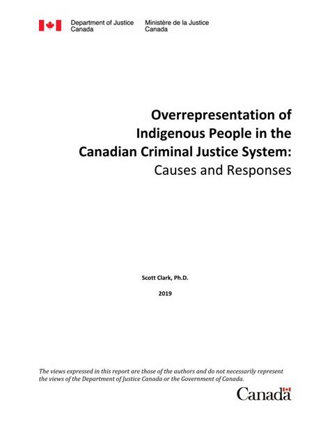 Pdf Overrepresentation Of Indigenous People In The Canadian · Thinking And Academic