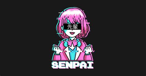Notice Me Senpai Aesthetic Vaporwave Anime Girl