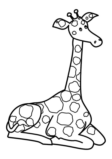 34 Desenhos De Girafas Para Colorir