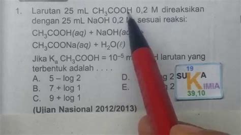 PH Hidrolisis Atau Garam Soal Kimia SMA YouTube