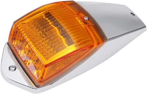 10 Pc Amber Chrome 31 Led Cab Marker Lights Fits Peterbilt