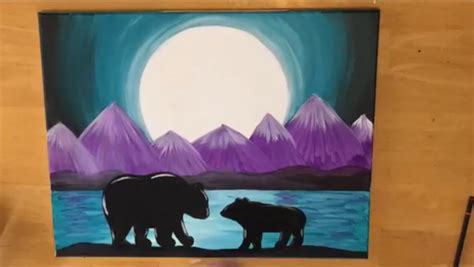 Bear Painting Step By Step Acrylic Tutorial With Pictures