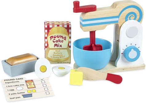 Buy Melissa And Doug Wooden Make A Cake Mixer Set 11 Pcs Play Food