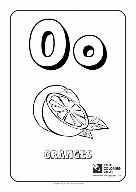 25 Letter O Coloring Pages
