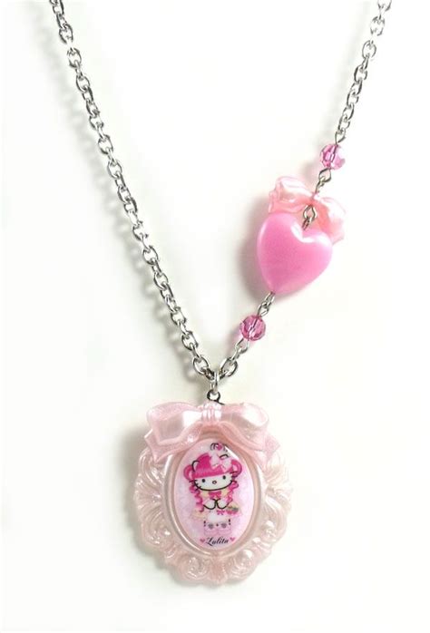 tarina tarantino jewelry hello kitty baroque pink necklace fantastic statement cool wow hello