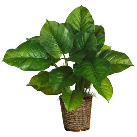 29 Inch Large Leaf Philodendron Silk Plant Real Touch 1 Ralphs