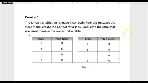 Heard, grace / algebra 1 : Ratio Tables Worksheet 1 Answer Key | Brokeasshome.com