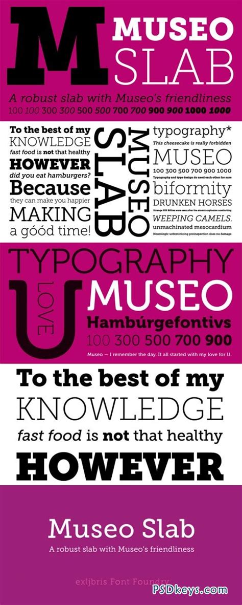 When museo became a succes i researched some possibilities of other versions. Museo Slab Font Family - 12 Fonts for $99 » Free Download ...
