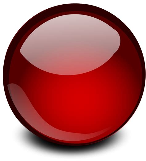 Red Glossy Orb 101540 Free Svg Download 4 Vector