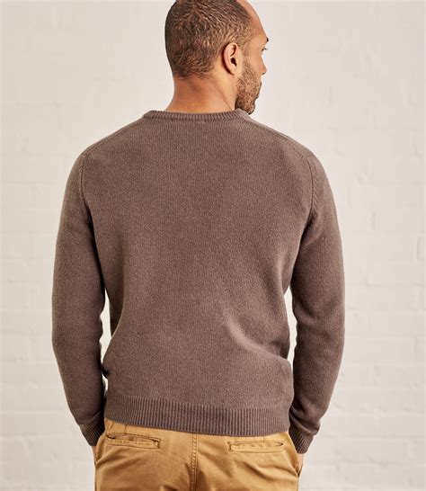 Clay Mens Lambswool Crew Neck Sweater Woolovers Us