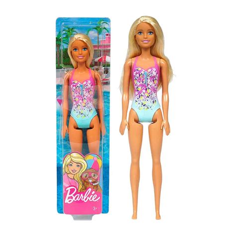 Muñeca Barbie Playa Swimsuit Traje De Baño Amarillo — Universo Binario