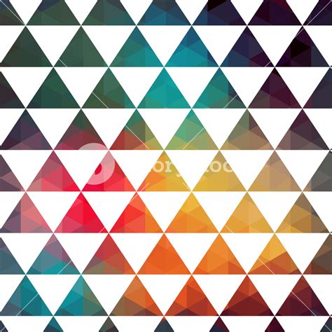 Vector Triangles Pattern Modern Hipster Pattern Colorful Texture In