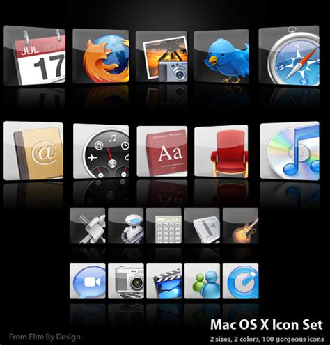 Mac Os X Icon Set V1 By Elitebydesign On Deviantart