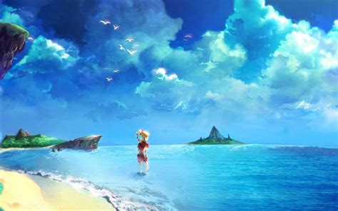 Video Games Chrono Cross Square Enix Anime Girls Beaches Wallpaper