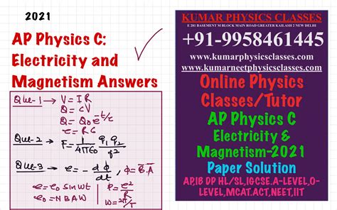 Physics Tutor In Florida Ap Physics C Electricity And Magnetism