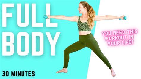 30 Minute Full Body Workout No Equipment Tone And Sculpt Youtube
