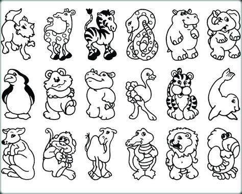 Zoo Animal Coloring Pages For Preschool At Getcolorings