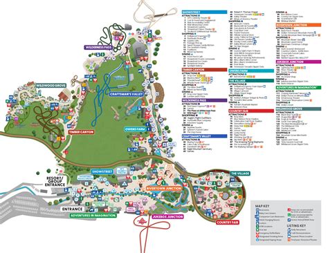 Dollywood Park Map Printable
