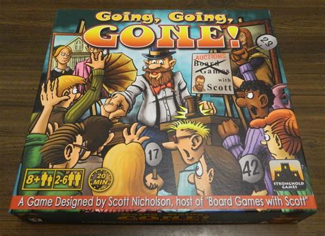 Going Going Gone 2013 Board Game Review And Rules Geeky Hobbies
