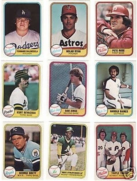 We have other fleer baseball card sets in our database besides the ones listed above but they don't have any cards yet. The Fleer Sticker Project: 1981 Fleer Baseball Card Set