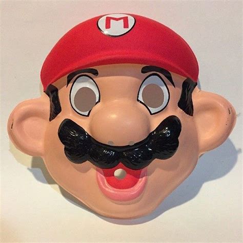Vintage Super Mario Mask Nintendoretrolove