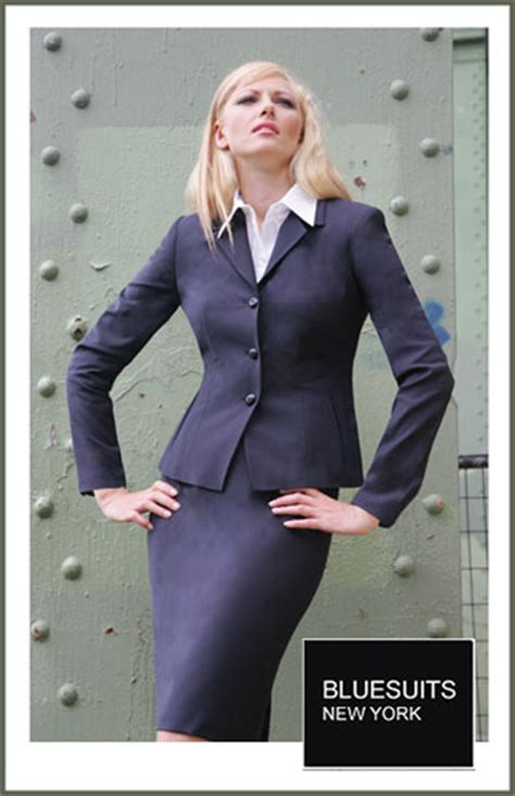 Bluesuits Navy Tropical Wool Business Suit For Women
