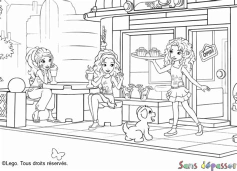Coloriage Lego Friends  Sans Dépasser
