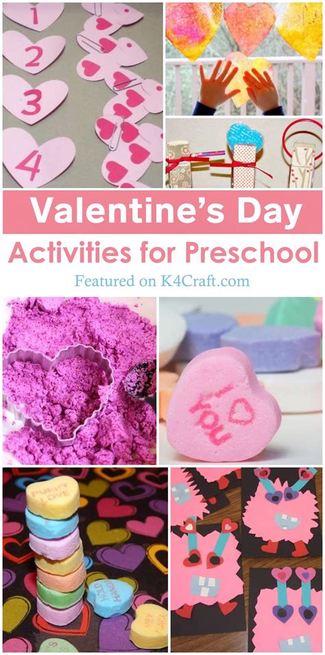 Valentines Day Activities For Preschool Kids Pin K4 Craft