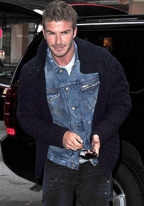 Cardigan And Jean Jacket David Beckham Style David Beckham